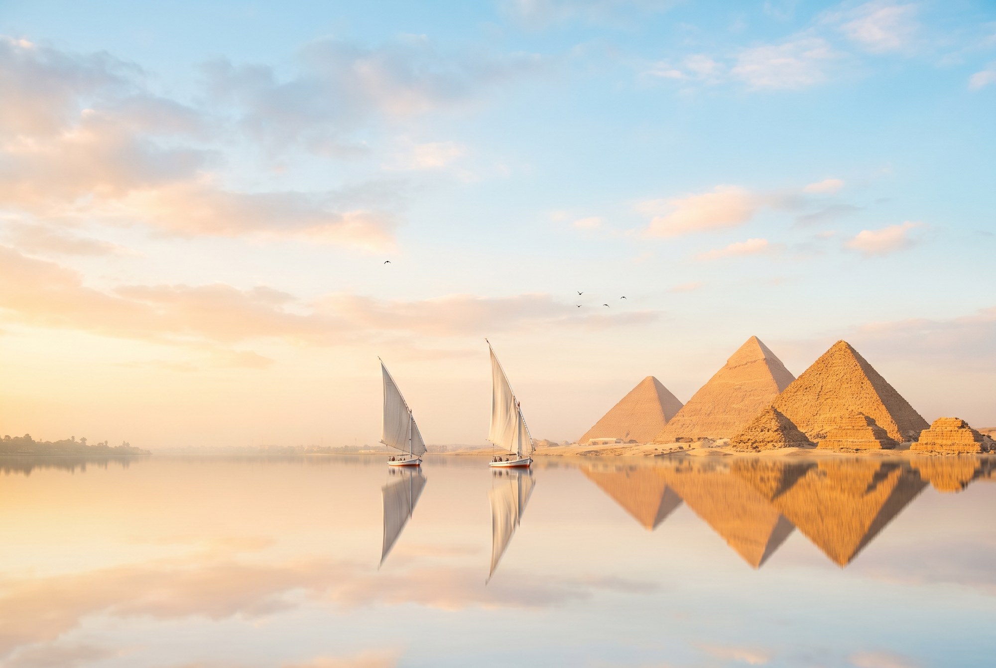 Egipto Febrero 2027 — pirámides junto al Nilo