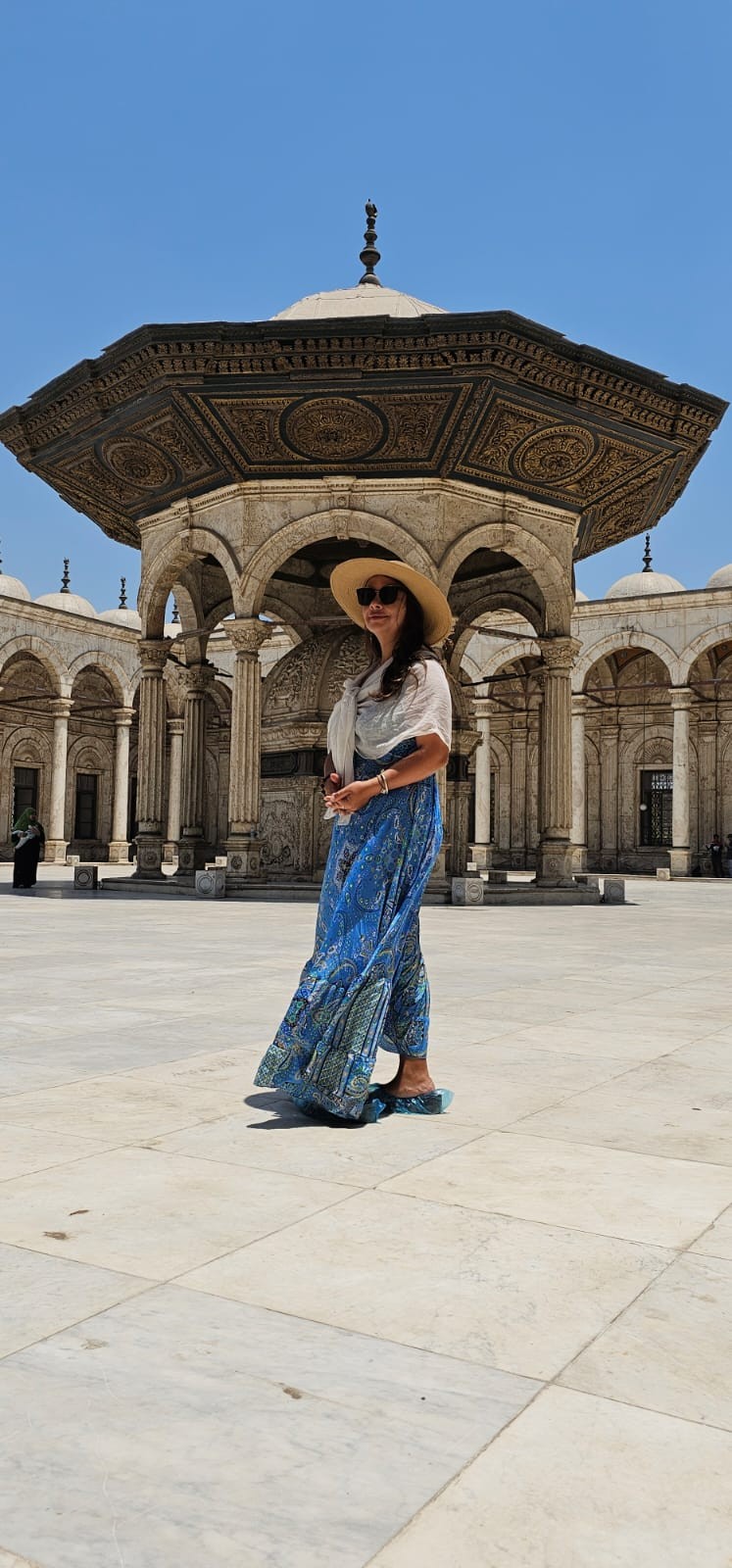 Jas en el patio de la Ciudadela de El Cairo